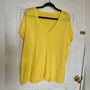 J. Crew | Yellow Slub Cotton Tee
